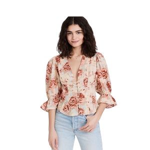 FREE PEOPLE Floral top